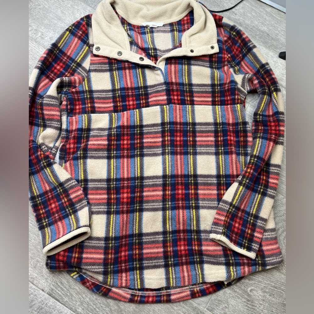 Fl apparel button half zip small